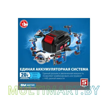 Гайковерт Зубр GB-250-42 (с 2-мя АКБ 4 Ач, кейс) картинка 6